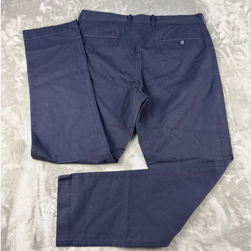 J.Crew The Sutton Mens Navy Blue Cotton Twill Straight Leg Chino Pants 34x32